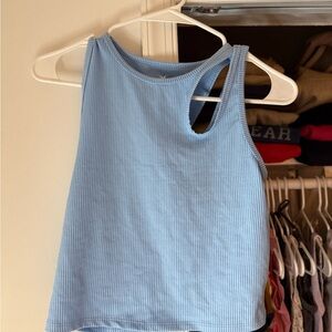 Blue Hollister Cut Out Tank (Never Worn)
